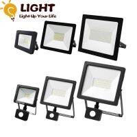 LED FloodLight IP67 Waterproof AC220V 10W-100W Motion Sensor IP65 Outdoor Garden Projector Lighting Spotlight Wall Flood Lights