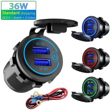 Shop Sanhe 3.1 A Dual Usb Port Charger Socket Outlet 12v Led Waterproof For Motorcycle  Car with great discounts and prices online - Dec 2023
