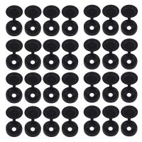 500 Packs Hinged Screw Caps Plastic Fold Screw Covers Washer Flip Tops