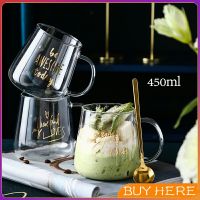 BUY HERE  แก้วกาแฟ ถ้วยชาร้อน มีอักษรน่ารัก และมาพร้อมช้อนชงกาแฟสุดหรู Bronzing glass