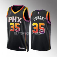 ?เสื้อยืดบาสเก็ตบอล NBA เจอร์ซี่ซันหมายเลข35 Durant No. 3 Paul No. 1บุ๊คเกอร์เจอร์ซีย์ Ubreyidon ชุดบอลแบบใหม่ในเมือง