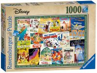 จิ๊กซอว์แบรนด์ Ravenburger ขนาด 1000 ชิ้น  ชื่อภาพ Disney Vintage Movie Posters