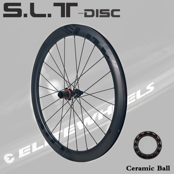 Elitewheels Slt Road Disc Carbon Wheels Ceramic Bearing Center Lock Hub Cyclocross Wheelset