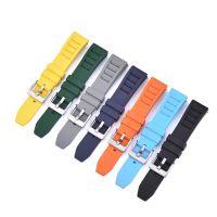 （Bar watchband）สายนาฬิกาข้อมือยาง Fluoro ดีไซน์ใหม่20มม. 22มม.,สายรัดอุปกรณ์เสริมสายรัดปลดเร็ว