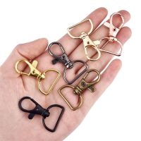 【YF】 5/10Pcs Swivel Clasps with D Rings Lanyard Snap Hooks Keychain Clip Hook Metal Lobster Claw for Key Crafting Sewing