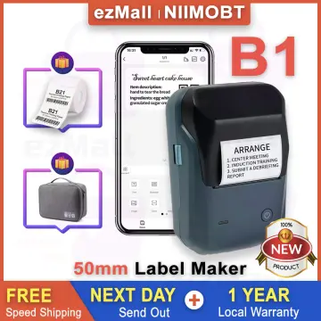 B1 Inkless Label Maker with Tape - Create Professional Labels with