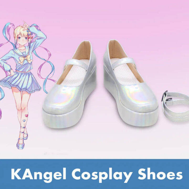 Hololive NEEDY GIRL OVERDOSE KAngel Cosplay Shoes Angelchan Beautiful