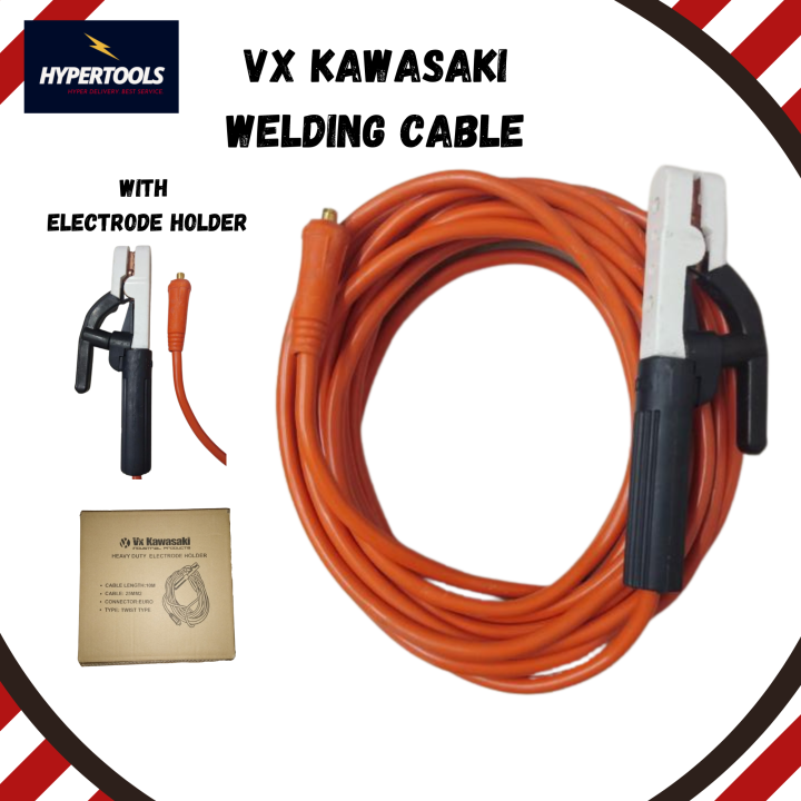 VX KAWASAKI WELDING CABLE W/ ELECTRODE HOLDER Lazada PH