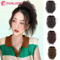 FOR Wig Womens Horsetail Wavy Forest Style French Perm Half Tie Short Hair Waterfall Fountain High Horsetail Lazy And Random