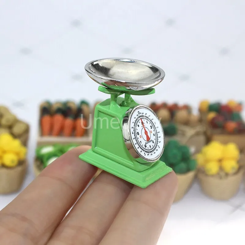 1/12 Scale Miniature Dollhouse Electronic Balance Play Kitchen Vegetable Mini  Food for BJD Doll Accessories Toy - AliExpress