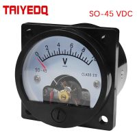 SO45-V Anlog Pointer Type DC Voltmeter Panel Meter 5V10V15V20V25V30V50V 2.5 Class Electrical Trade Tools  Testers