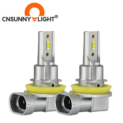 CNSUNNYLIGHT H11 9005/HB3 9006/HB4 LED ไฟหน้ารถหมอกหลอดไฟ 2400Lm 6000K สีขาว 1900K Amber H9 H8 H16 ด้านหน้า Foglamp-dliqnzmdjasfg