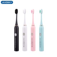 ZZOOI Sonic Electric Toothbrush for Adults Kid 6 Mode Smart Timer Whitening Tooth Brush IPX7 Waterproof Replaceable Head JAVEMAY J210