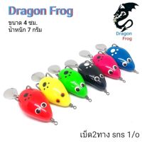 กบยาง Dragon Frog  เนื้อยางเหนียวนุ่ม ปลากัดติดง่าย เหยื่อปลอม ตกปลา หยดน้ำ กบยางตีปลาชอน กบยางตกปลาช่อน