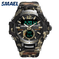 Sport Watch Waterproof SMAEL Watches Camouflage Case Alarm Clock Stopwatch Luminous Led Digital Wristwatch 1805B Quartz Watches