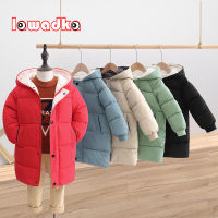 Lawadka Winter Childrens Down Jacket Boy Girl Cotton-padded Parka &amp; Coats Thicken Warm Kids Coat Fashion Long Outerwear Clothes