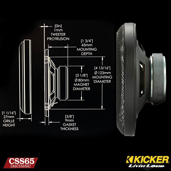 ลำโพงติดรถยนต์-6นิ้ว-kicker-รุ่นcss65-ลำโพงติดรถยนต์-แกนร่วม-2ทาง-เสียงดี-นุ่มลึก-เสียงกลางแหลมใสชัดเจน-ใช้แทนลำโพงติดรถเดิมได้เลย