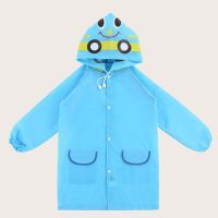 One-piece Raincoat Cartoon Animal Children Outdoor Waterproof Rain Coat Clothes Baby Boys Girls Jacket Coat Rainwear Rainsuit