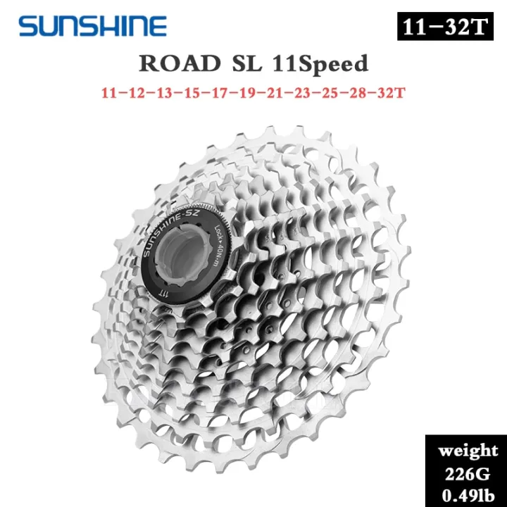 SUNSHINE Ultralight 11 Speed Road Bike Freewheel 12 Speed 28T 32T 34T