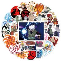 Naruto Stickers for Car Laptop PVC Bicycle Backpack Home Decal DIY Waterproof PVC Anime Stickers 50pcs