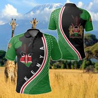 2023 NEW Style Kenya With Map Generation II Unisex Adult Polo Shirtsize：XS-6XLNew product，Can be customization