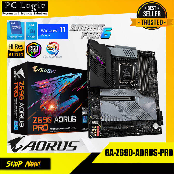 GIGABYTE Z690 AORUS PRO LGA 1700 DDR5 I 16+1+2 DIGITAL VRAM(SPA 90A ...