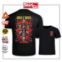 T SHIRT -  （ALL IN STOCK）  Guns N Roses Rock Band Big Design Premium T-shirt Music Groups Cotton T SHIRT   (FREE NICK NAME LOGO)