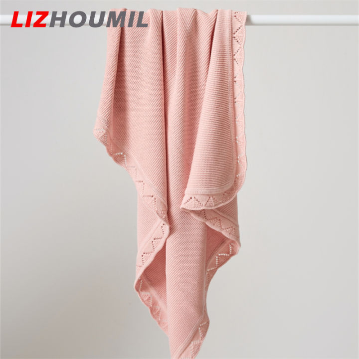 ผ้าห่มสีทึบถัก-lizhoumil-น้ำหนักเบาระบายอากาศที่สะดวกสบายเครื่องซักได้นุ่มพิเศษผ้าห่ม
