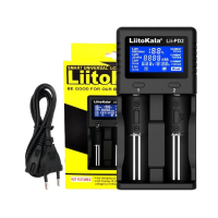 เครื่องชาร์จถ่าน LiitoKala Lii-PD2 1.2 มีสายพาวเวอร์พร้อม ชาร์จได้ 2 ก้อน รองรับ 26650，21700，20700, 18650, 18490, 18350 AA AAA - Battery Charger