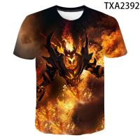 2023 NewNew ฤดูร้อนแฟชั่น Dota 2 T เสื้อผู้ชายผู้หญิงแขนสั้น Tee 3D พิมพ์ Streetwear Tops