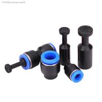 ◈♧ PP PPF Pneumatic Connector Quick Plug Plastic Push-in Connector 4mm 6mm 10mm 12mm 14mm 16MM Sealed Air Hose Blue Black Connector