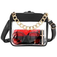 [COD] New Ladies Small Messenger Shoulder Handbag Large Chain Transparent Stadium Use