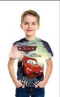 [Tsdopn34gpt]   Kids Boys Short Sleeves T-Shirts Animal Car Print Tee Toddler Shark Tops Little Boys Casual Tees 14