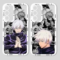 （shine electron）อนิเมะ Jujutsu Kaisen Satoru สำหรับ Samsung S23 S22 S21 S20 Pro FE อัลตร้า A23 A52 A53เคสโทรศัพท์โปร่งใสตานางฟ้า A71