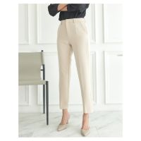 YNO Slim ankle length cigarette trousers กางเกงทำงาน 9 ส่วน มีหูเข็มขัด ทรงสลิม 27164