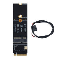 M.2 M Key To NGFF A + E Key Slot PCIe WiFi Card Adapter สำหรับ AX200 9260AC