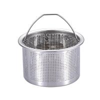 304 Stainless Steel Kitchen Sink Strainer Plug Dense Hole Water Basin Sink Drain Filter Basket with Handle Draine Accessories Mesh Covers