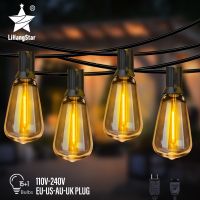 ST38 Outdoor LED String Lights Waterproof Edison String Lights for Indoor/Outdoor Backyard Porch Bistro Cafe Decorative Lighting Fairy Lights