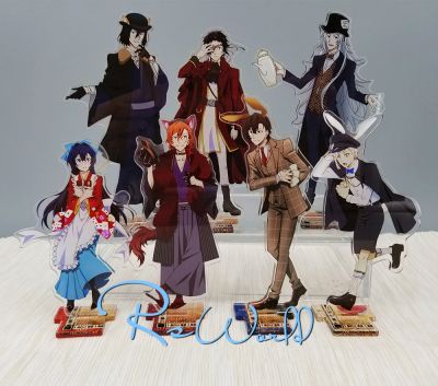 Bungo Stray Dogs Anime Dead Apple Princess Cafe Nakahara Chuya Dazai Osamu Fyodor. D Rabbit Fox Poker Acrylic Stand