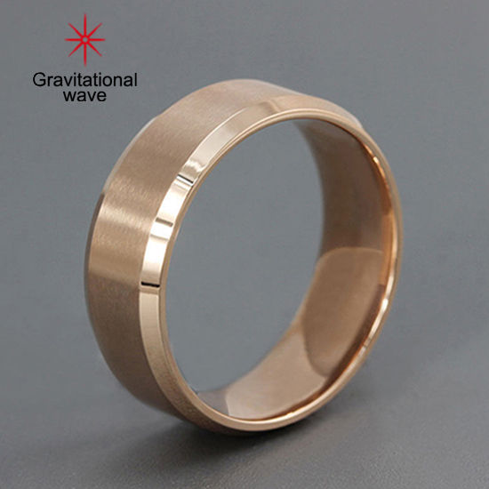 คลื่นความโน้มถ่วง-unisex-แฟชั่นแหวนเหล็กไทเทเนียมแหวนแต่งงานคู่รักแหวนประดับ