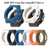 เคส TPU สำหรับ Huami Amazfit T-Rex 2เคสซิลิโคนแบบนิ่มสำหรับ Amazfit Trex 2กรอบเคสห่อหุ้มสีอุปกรณ์เสริมสำหรับนาฬิกาอัจฉริยะ