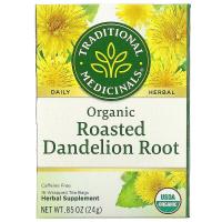 Tea for you : Traditional ​Medicinals​ ? Roasted Dandelion? Organic tea Caffeine Free, 16 Wrapped Tea Bags