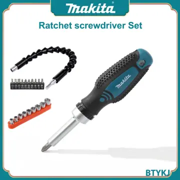 Makita ratchet discount screwdriver bit set