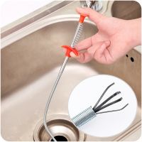 ☌✉ Metal Wire Drain Cleaner Sticks Clog Remover Cleaning Tools 23.6 Inch Spring Pipe Dredging Tools Household for Kitchen Sink