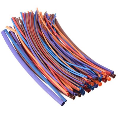 Hot Sale 80Pcs Polyolefin 16m Assortment Sleeve Tube 2:1 Heat Shrink Tubing Sleeving Wrap Wire Cable Kit 6 Size 5 Color Cable Management