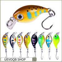 UEVOQB SHOP 2pcs ตะขอสามชั้น เหยื่อตกปลาขนาดเล็ก Wobblers crankbaits การสั่นสะเทือน เหยื่อล่อตกปลา ร้อนแรงมาก ที่หมุนได้ เหยื่อจมวิบ อุปกรณ์ตกปลาสำหรับตกปลา