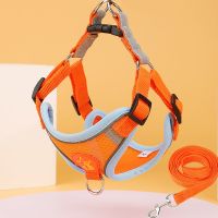 【YF】 Chest Harness Pet Supplies Accessories Strap Braces Cat Dog Vest Breathable Reflective Walk Back Rope Collar