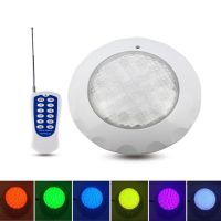 ✙◐☫ ABS LED Pool Light IP68 Waterproof Lighting Underwater Lamps AC12V Wall Mounted Lamps Submersible RGB Lights With Remote Control