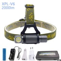 BORUiT Powerful 8000LM XPL V5 LED Headlamp 3-Mode Waterproof Headlight Camping Hunting Head Torch by 18650 Battery Flashlight