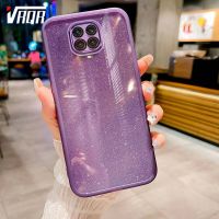 VRQR เคสสำหรับ Xiaomi โทรศัพท์ POCO M2 Pro Redmi Note 9S Note 9S Pro Max Note 10 Lite เคสกันกระแทกรวมทุกอย่างใสไล่ระดับสีเคสลายกากเพชรระดับ